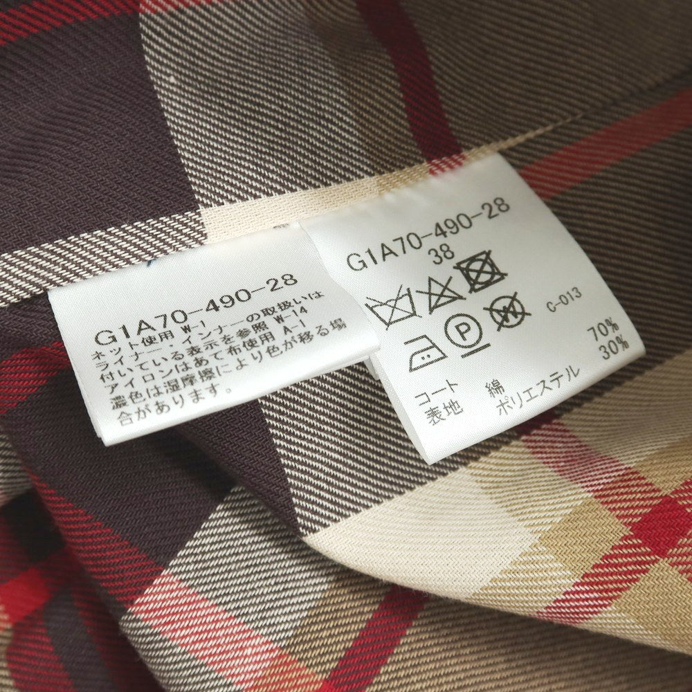 【中古】マッキントッシュ ロンドン MACKINTOSH LONDON コットンポリエステル ステンカラーコート ダークネイビー【 38 】【 状態ランクB 】【 メンズ 】