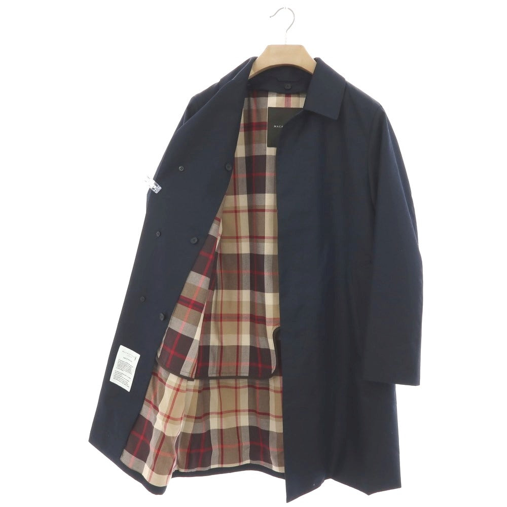 【中古】マッキントッシュ ロンドン MACKINTOSH LONDON コットンポリエステル ステンカラーコート ダークネイビー【 38 】【 状態ランクB 】【 メンズ 】