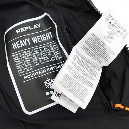 【中古】リプレイ REPLAY ポリエステル フーデッド 中綿ベスト ブルゾン ブラック【 S 】【 状態ランクB 】【 メンズ 】