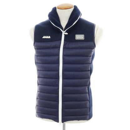 【中古】ムータ muta ナイロン キルティング切替 ダウンベスト ネイビー【 5 】【 状態ランクB 】【 メンズ 】