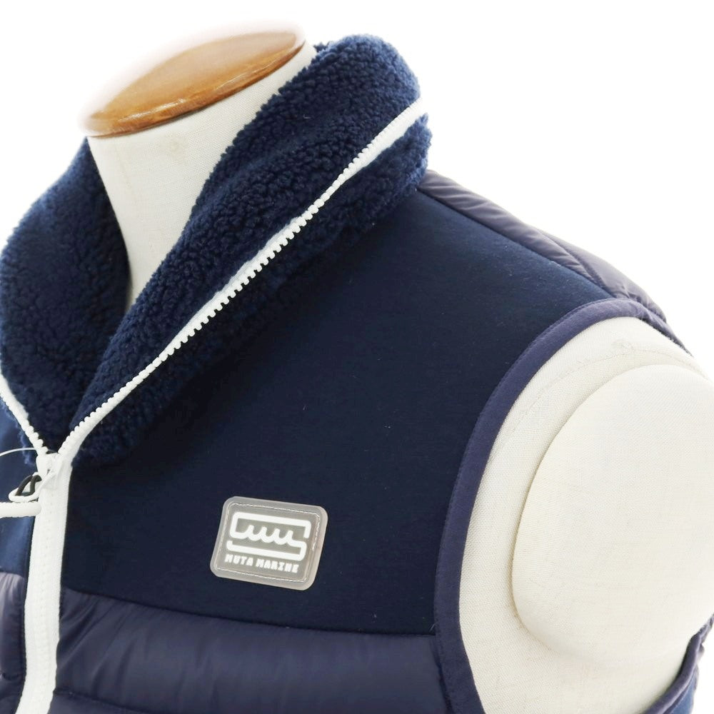 【中古】ムータ muta ナイロン キルティング切替 ダウンベスト ネイビー【 5 】【 状態ランクB 】【 メンズ 】
