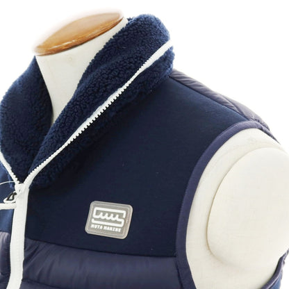 【中古】ムータ muta ナイロン キルティング切替 ダウンベスト ネイビー【 5 】【 状態ランクB 】【 メンズ 】