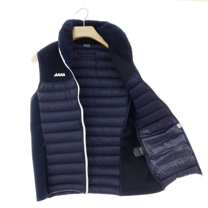 【中古】ムータ muta ナイロン キルティング切替 ダウンベスト ネイビー【 5 】【 状態ランクB 】【 メンズ 】