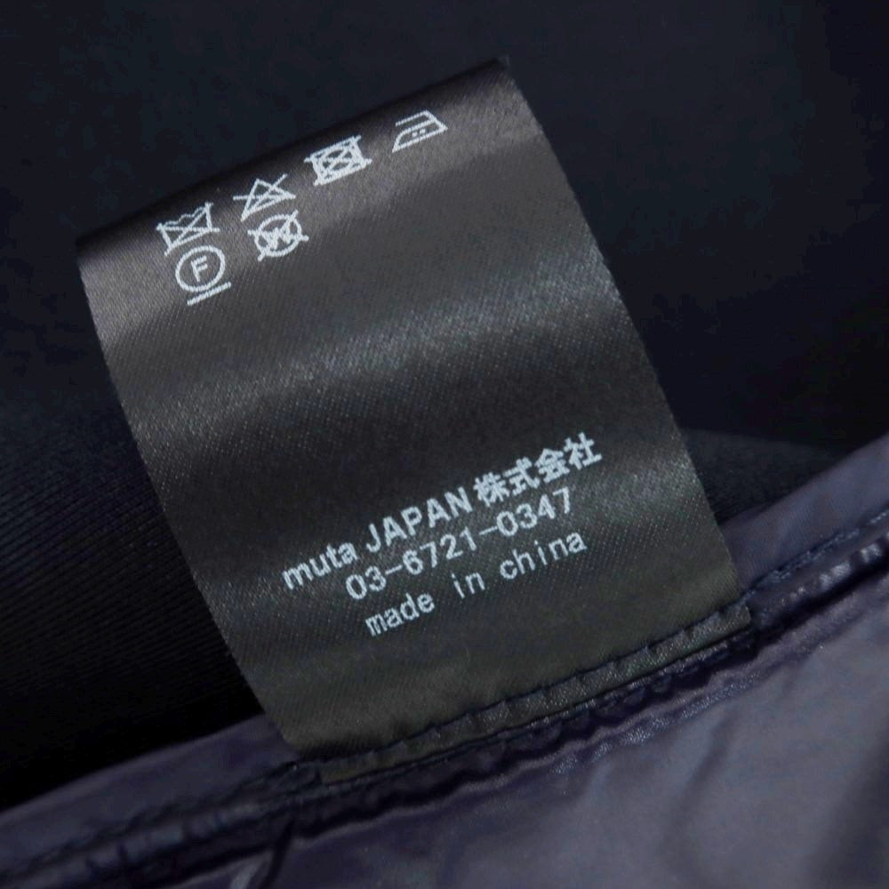 【中古】ムータ muta ナイロン キルティング切替 ダウンベスト ネイビー【 5 】【 状態ランクB 】【 メンズ 】
