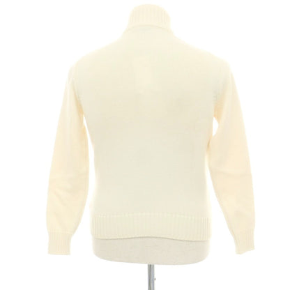 【中古】ザノーネ ZANONE CHIOTO キョート ミドルゲージ ウール スタンドカラー カーディガン アイボリー【 46 】【 状態ランクC 】【 メンズ 】