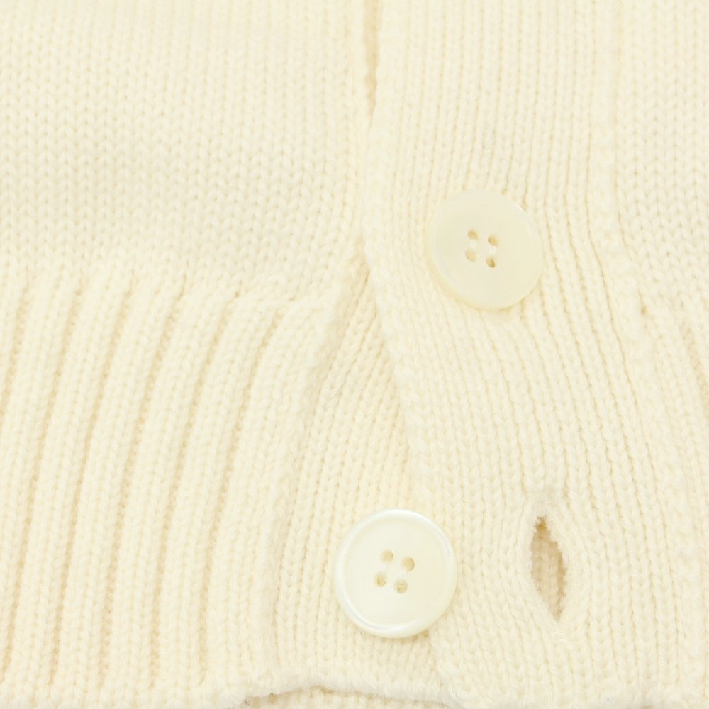 【中古】ザノーネ ZANONE CHIOTO キョート ミドルゲージ ウール スタンドカラー カーディガン アイボリー【 46 】【 状態ランクC 】【 メンズ 】