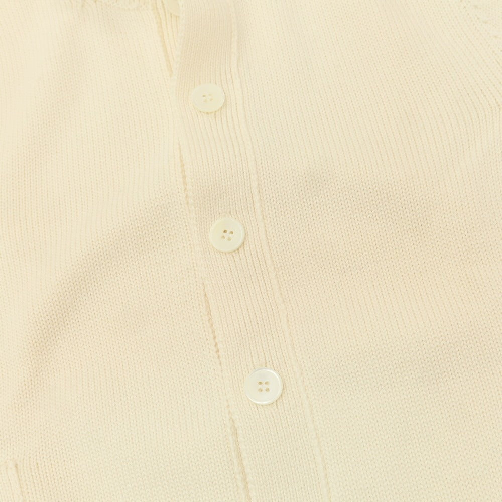 【中古】ザノーネ ZANONE CHIOTO キョート ミドルゲージ ウール スタンドカラー カーディガン アイボリー【 46 】【 状態ランクC 】【 メンズ 】