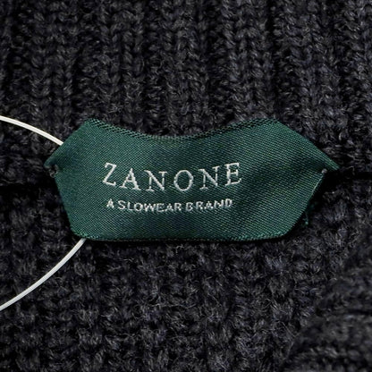 【中古】ザノーネ ZANONE CHIOTO キョート ミドルゲージ ウール スタンドカラー カーディガン ダークグレイッシュネイビー【 46 】【 状態ランクB 】【 メンズ 】