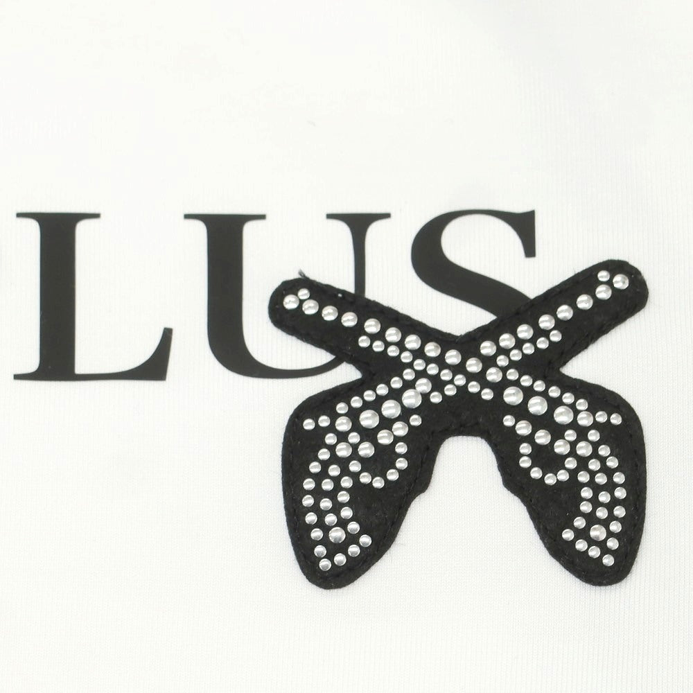 【中古】リュクスエイケイエムプラス LUXEAKMPLUS × roar ポリエステル ジャージー ハイネック 長袖Ｔシャツ ホワイト【 M（JPN） 】【 状態ランクA 】【 メンズ 】