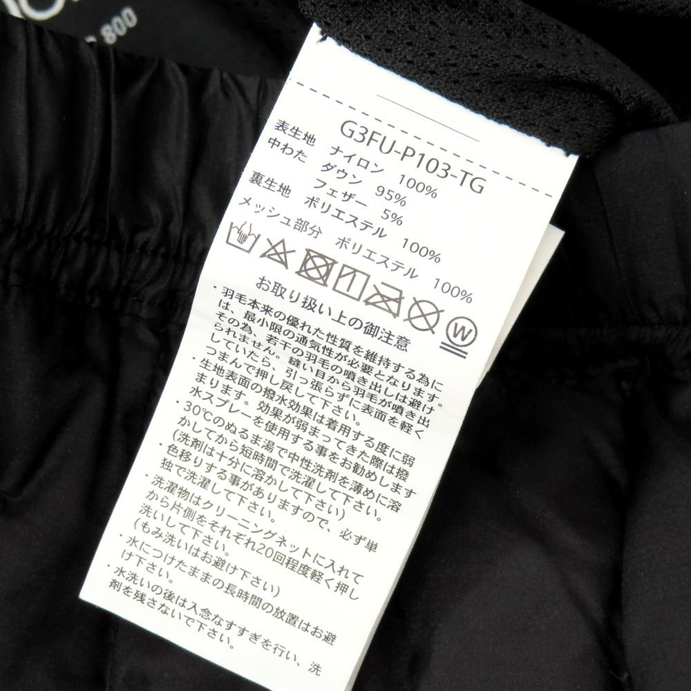 【中古】グラミチ Gramicci × TAION ナイロン ダウン イージーパンツ ブラック【 M（ASIA） 】【 状態ランクB 】【 メンズ 】