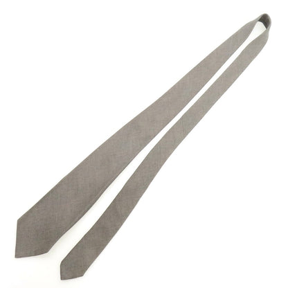 【中古】フモーザ Fumoza プリント シルク セッテピエゲ 無地ネクタイ グレー【 状態ランクB 】【 メンズ 】