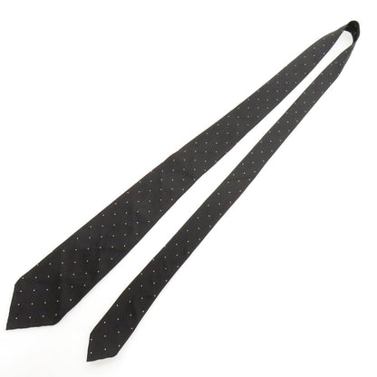 【中古】タイユアタイ TIE YOUR TIE シルク系 セッテピエゲ ドット柄ネクタイ ブラック【 状態ランクB 】【 メンズ 】