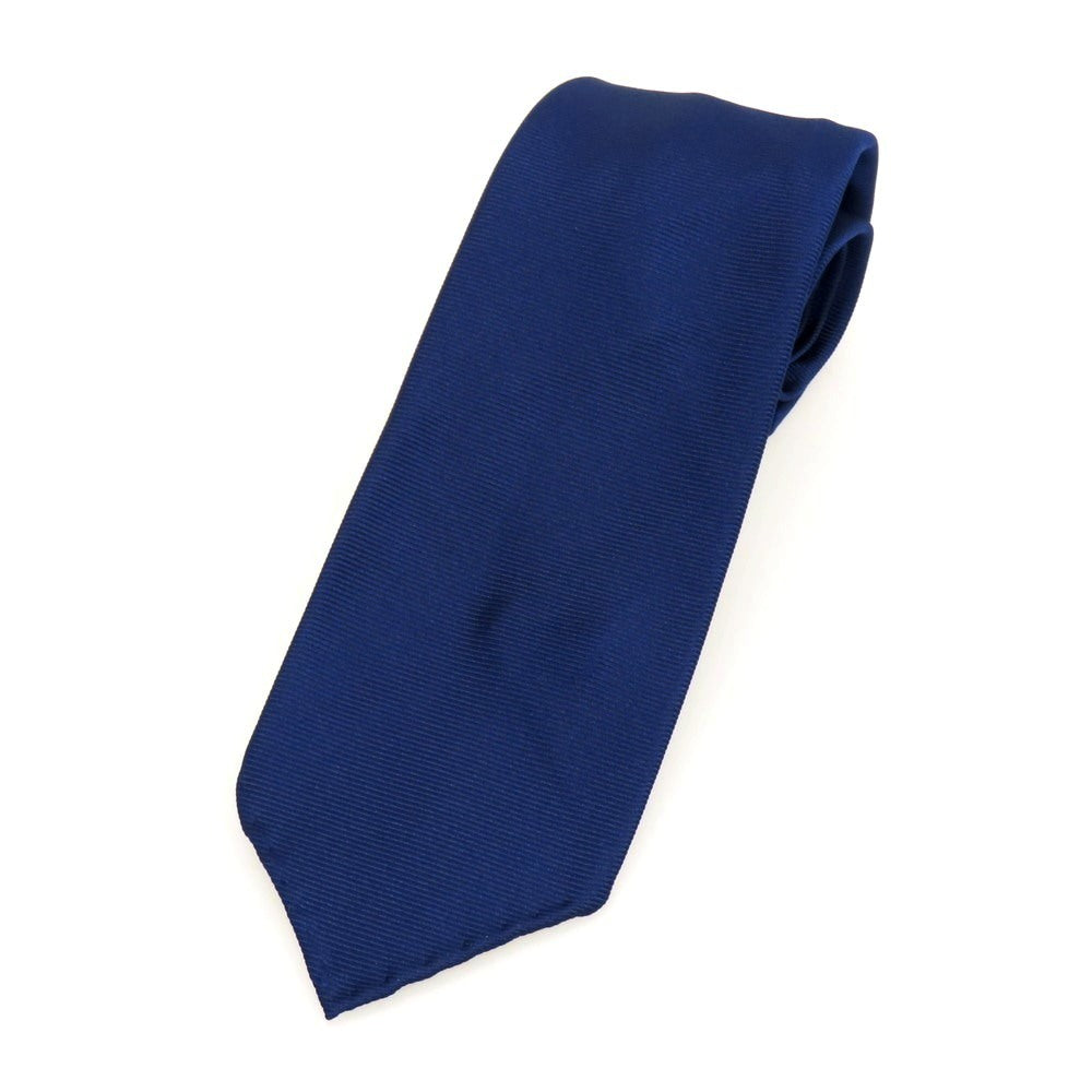 【中古】タイユアタイ TIE YOUR TIE シルク セッテピエゲ ツイル 無地ネクタイ ライトネイビー【 状態ランクB 】【 メンズ 】
