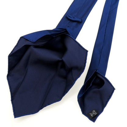 【中古】タイユアタイ TIE YOUR TIE シルク セッテピエゲ ツイル 無地ネクタイ ライトネイビー【 状態ランクB 】【 メンズ 】