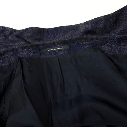 【中古】タリアトーレ TAGLIATORE リネンコットン ジャカード カジュアルジャケット ネイビー【サイズ46】【 状態ランクC 】【 メンズ 】