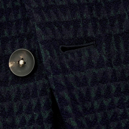 【中古】ザ ジジ THE GIGI コットンウールジャージー カジュアルジャケット ネイビーxグリーン【サイズ46】【 状態ランクB 】【 メンズ 】