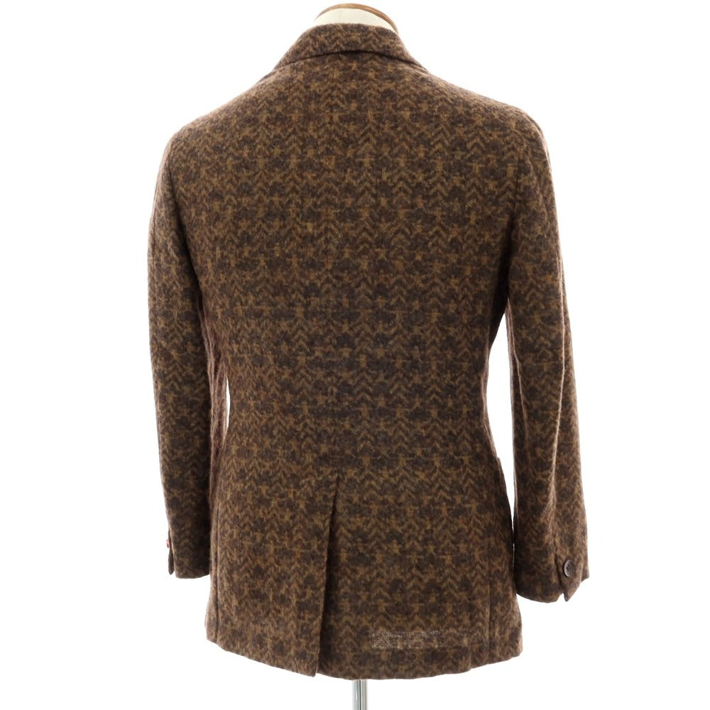 【中古】エルネスト ernesto GFB アルパカウールナイロン 2B カジュアルジャケット ブラウン【 46 】【 状態ランクB 】【 メンズ 】