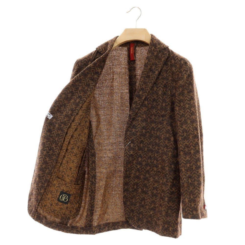 【中古】エルネスト ernesto GFB アルパカウールナイロン 2B カジュアルジャケット ブラウン【 46 】【 状態ランクB 】【 メンズ 】