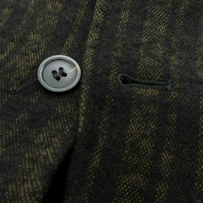 【中古】アルテア Altea COPPER ウール混レーヨンナイロン チェック 2B カジュアルジャケット オリーブxブラック【 M 】【 状態ランクC 】【 メンズ 】