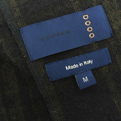 【中古】アルテア Altea COPPER ウール混レーヨンナイロン チェック 2B カジュアルジャケット オリーブxブラック【 M 】【 状態ランクC 】【 メンズ 】