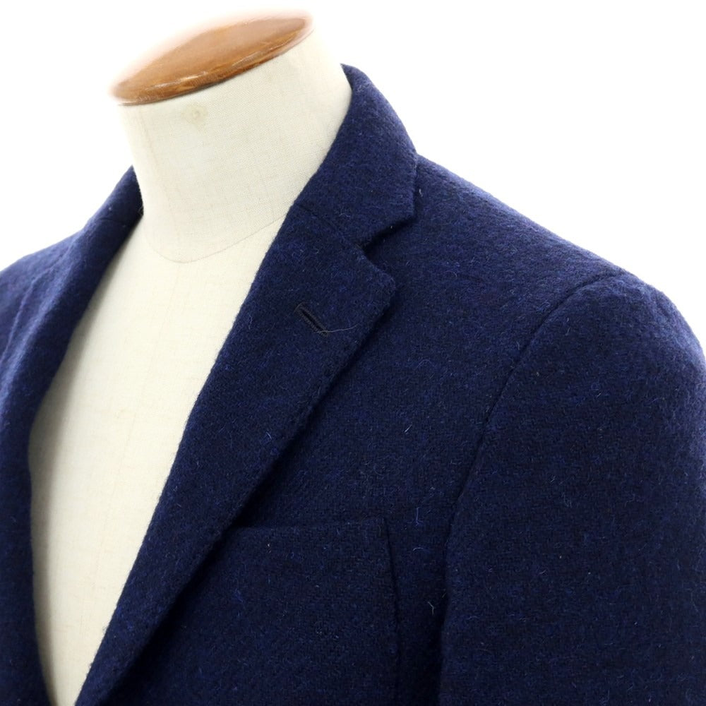 【中古】アルテア Altea ウール ハリスツイード 3B テーラードジャケット ネイビー【 46 】【 状態ランクB 】【 メンズ 】
