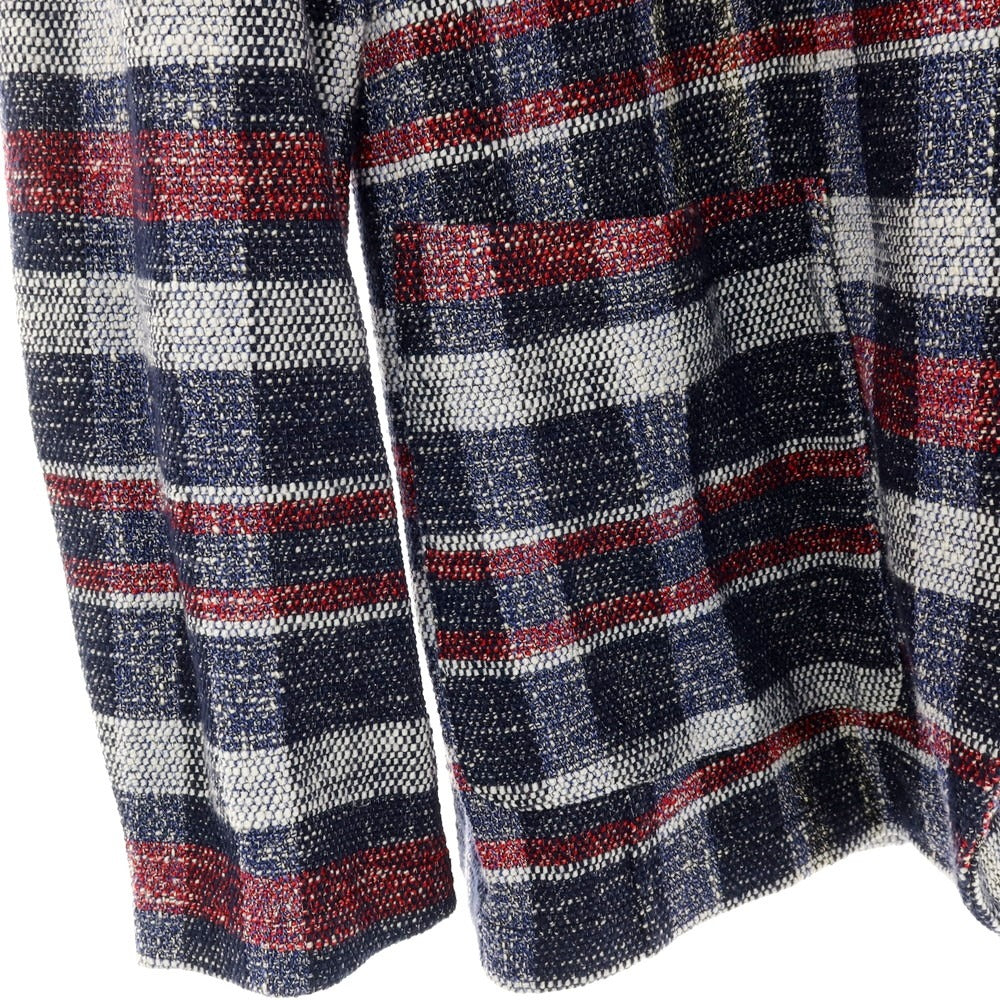 【中古】アルテア Altea COPPER ストレッチ コットンアクリルナイロン チェック 2B カジュアルジャケット ネイビーxレッド【サイズM】【 状態ランクB 】【 メンズ 】