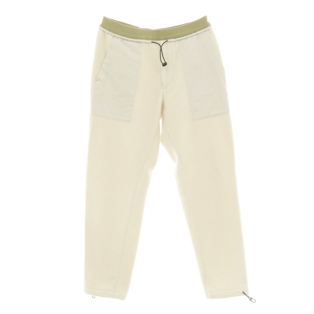 【中古】ナンバーエム NUMBER M ポリエステルレーヨン フリース イージーパンツ アイボリー【 46 】【 状態ランクB 】【 メンズ 】