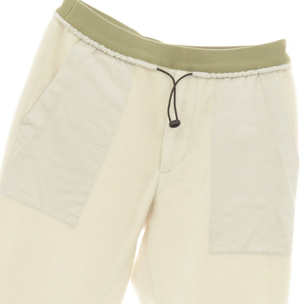 【中古】ナンバーエム NUMBER M ポリエステルレーヨン フリース イージーパンツ アイボリー【 46 】【 状態ランクB 】【 メンズ 】