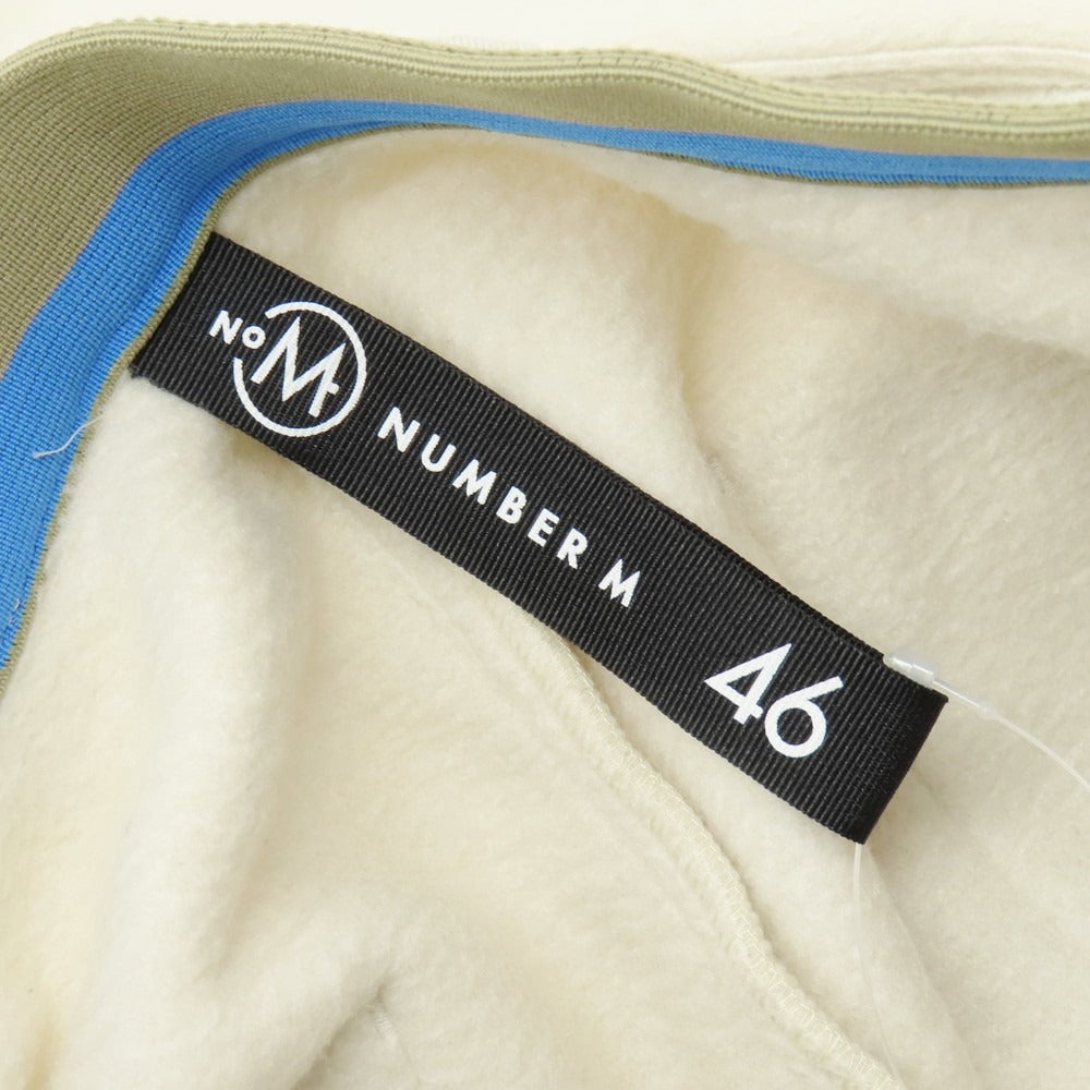 【中古】ナンバーエム NUMBER M ポリエステルレーヨン フリース イージーパンツ アイボリー【 46 】【 状態ランクB 】【 メンズ 】