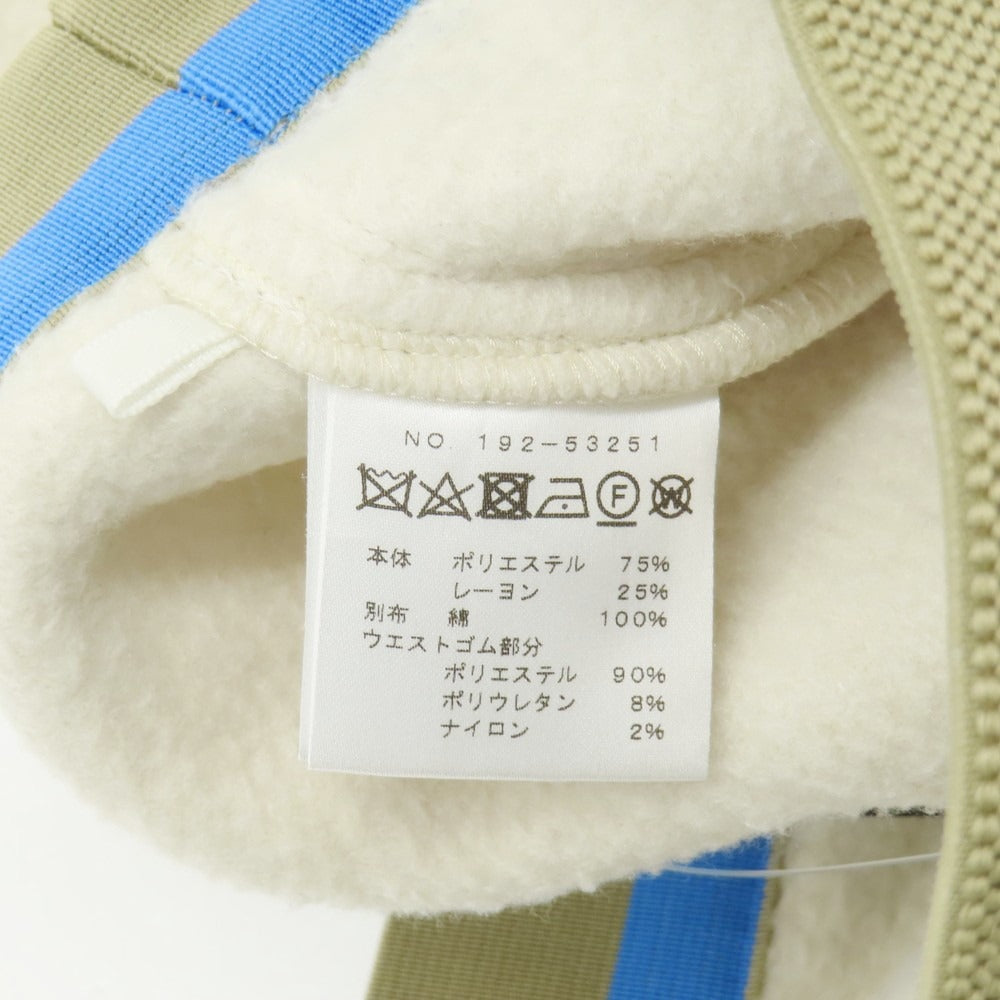 【中古】ナンバーエム NUMBER M ポリエステルレーヨン フリース イージーパンツ アイボリー【 46 】【 状態ランクB 】【 メンズ 】