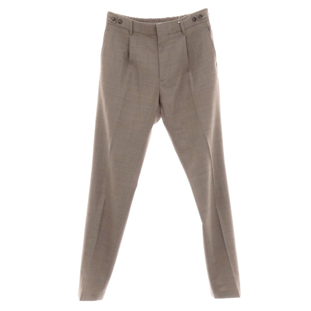 【中古】ベルウィッチ BERWICH ストレッチ ポリエステルウール イージースラックスパンツ トープ【 50 】【 状態ランクC 】【 メンズ 】