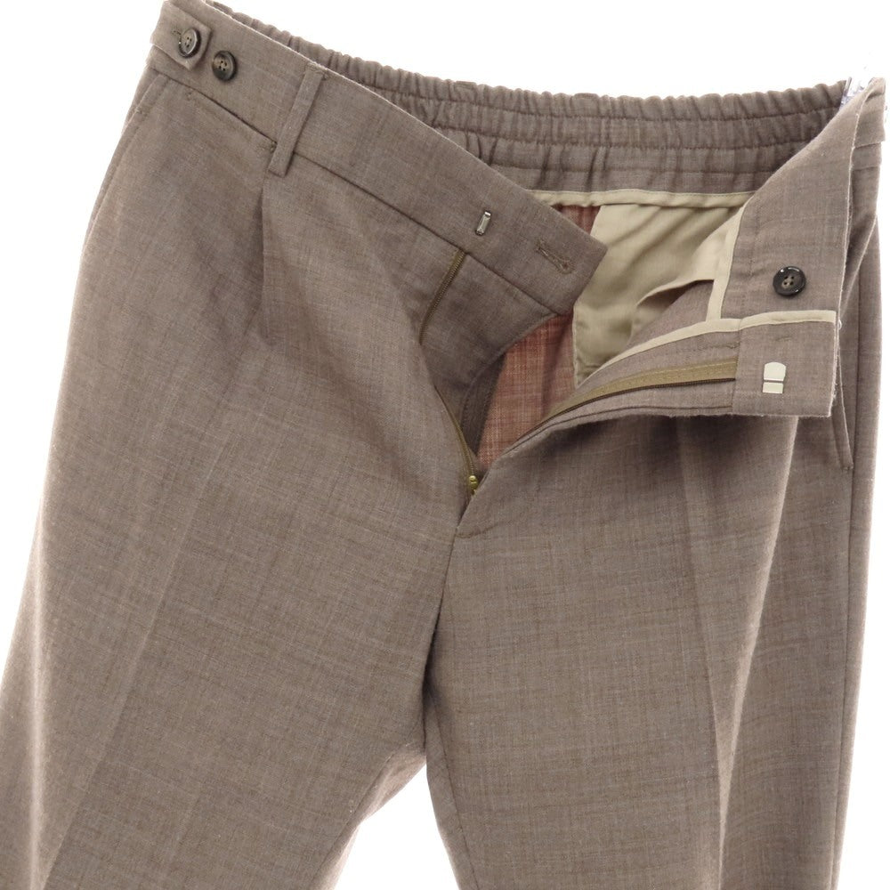 【中古】ベルウィッチ BERWICH ストレッチ ポリエステルウール イージースラックスパンツ トープ【 50 】【 状態ランクC 】【 メンズ 】