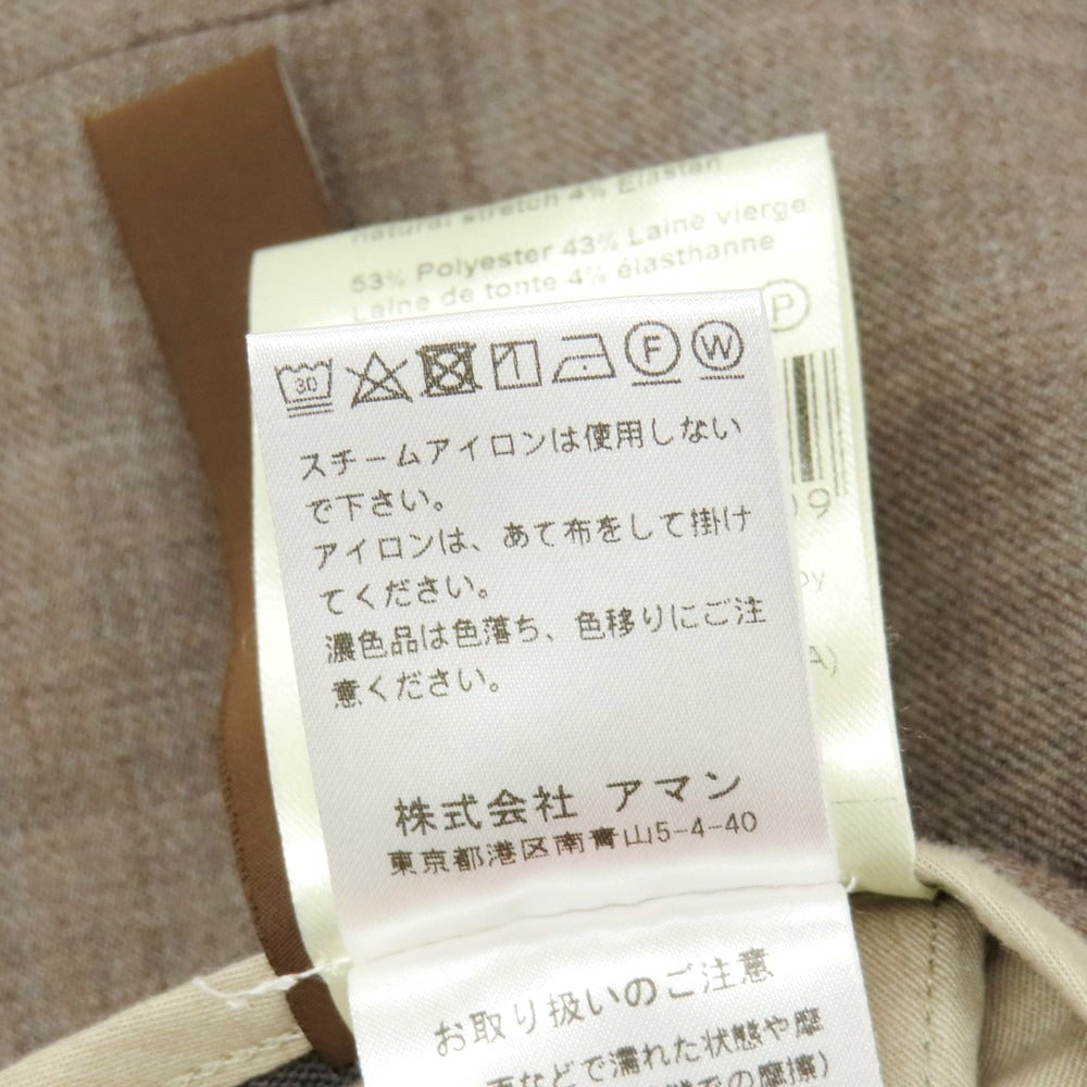 【中古】ベルウィッチ BERWICH ストレッチ ポリエステルウール イージースラックスパンツ トープ【 50 】【 状態ランクC 】【 メンズ 】