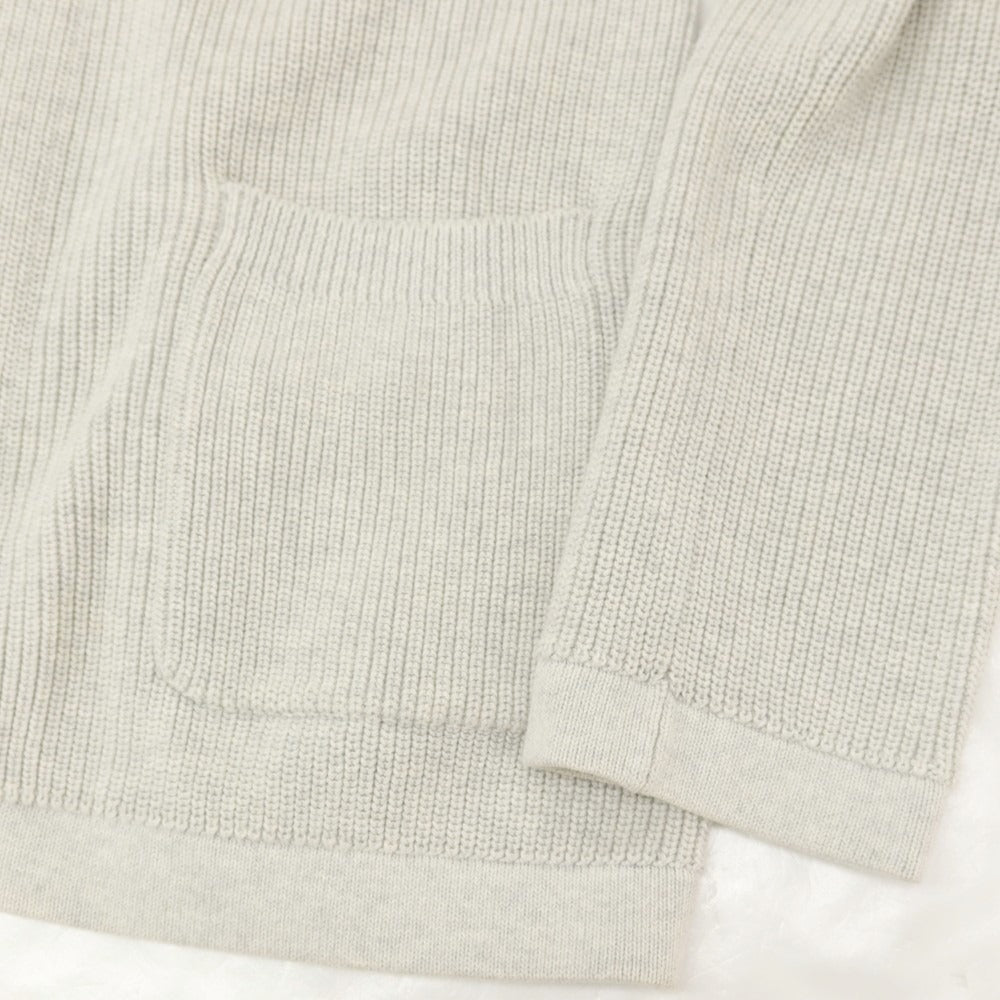 【中古】ブルネロクチネリ Brunello Cucinelli コットン ショールカラー カーディガン ライトグレー【サイズ52】【 状態ランクC 】【 メンズ 】