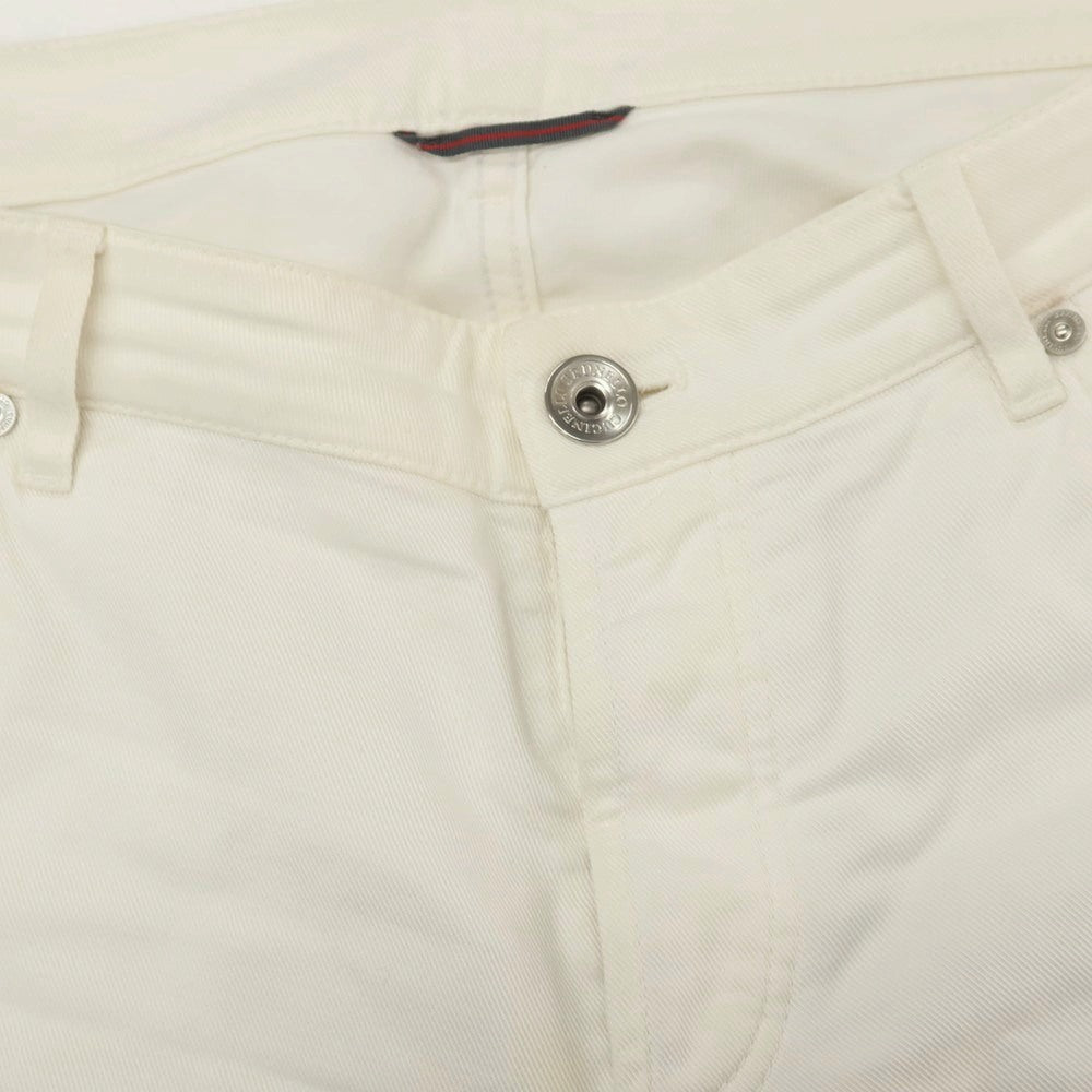 【中古】ブルネロクチネリ Brunello Cucinelli ストレッチ コットン 5ポケットパンツ ホワイト【 表記なし（XXXL位） 】【 状態ランクD 】【 メンズ 】 []