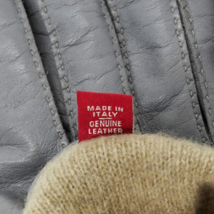 【中古】カリデイ CARIDEI レザー×カシミヤ 手袋 グレー【 8 1/2 】【 状態ランクB 】【 メンズ 】