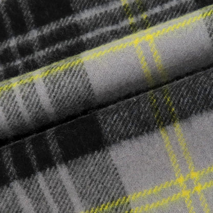 【中古】ジョンストンズ JOHNSTONS カシミヤ チェック マフラー グレーxブラック【 状態ランクB 】【 メンズ 】