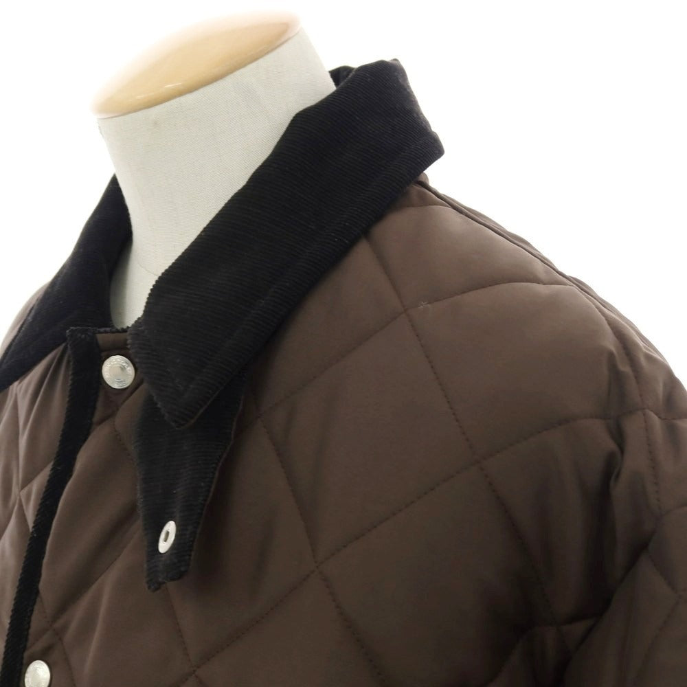 【中古】トラディショナルウェザーウェア Traditional Weatherwear 2025年秋冬 キルティングブルゾン ブラウン【 サイズ42 】【 状態ランクA 】【 メンズ 】 [APD]