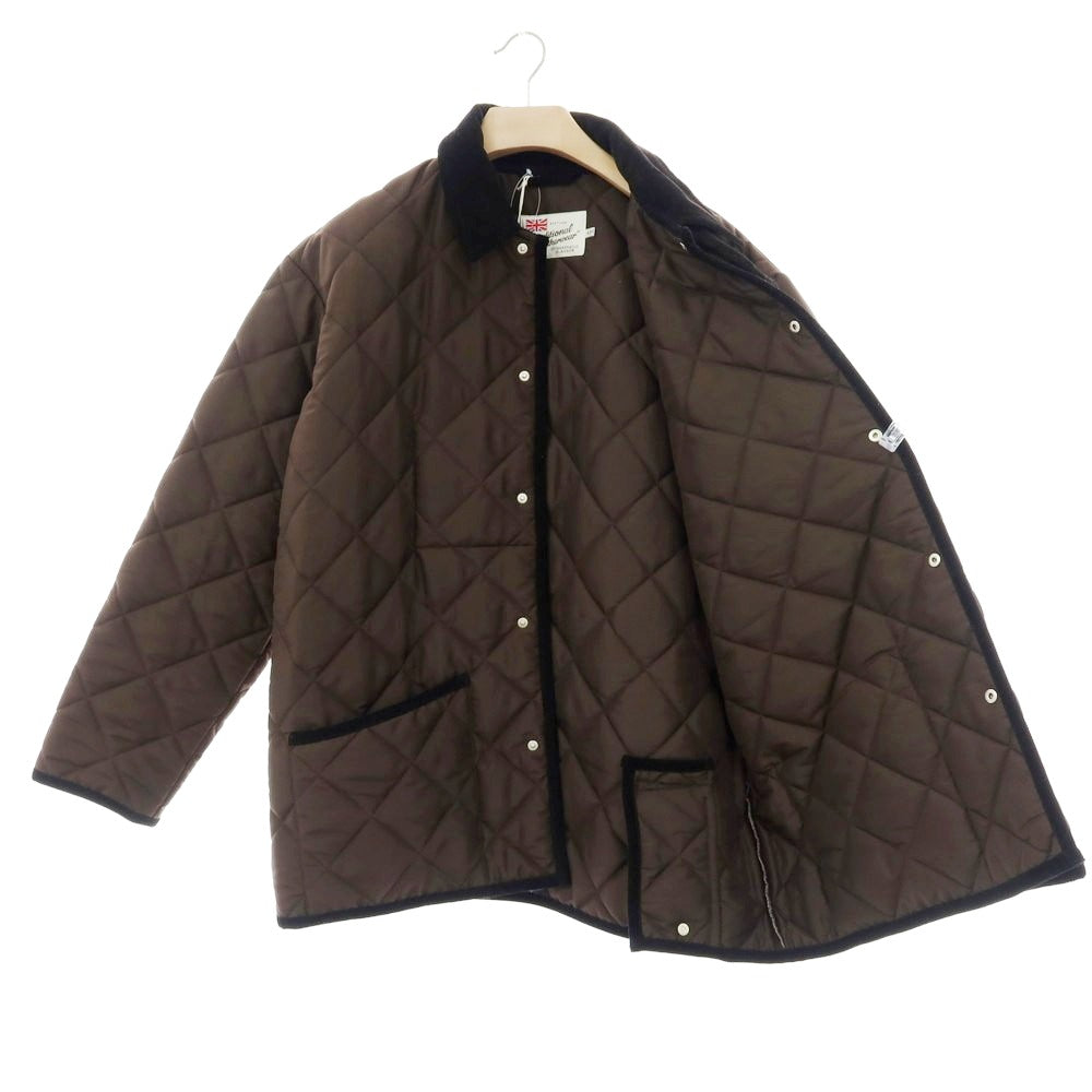 【中古】トラディショナルウェザーウェア Traditional Weatherwear 2025年秋冬 キルティングブルゾン ブラウン【 サイズ42 】【 状態ランクA 】【 メンズ 】 [APD]