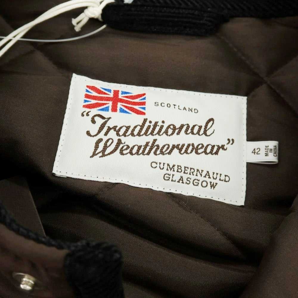 【中古】トラディショナルウェザーウェア Traditional Weatherwear 2025年秋冬 キルティングブルゾン ブラウン【 サイズ42 】【 状態ランクA 】【 メンズ 】 [APD]
