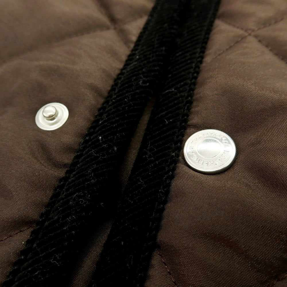 【中古】トラディショナルウェザーウェア Traditional Weatherwear 2025年秋冬 キルティングブルゾン ブラウン【 サイズ42 】【 状態ランクA 】【 メンズ 】 [APD]