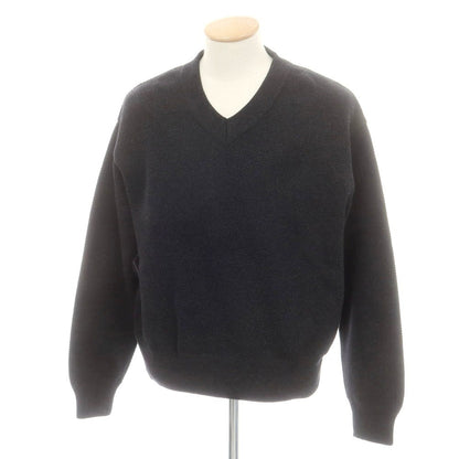 【中古】クレプスキュール crepuscule コットン系 Vネック プルオーバーニット ブラック系【 1 】【 状態ランクA 】【 メンズ 】