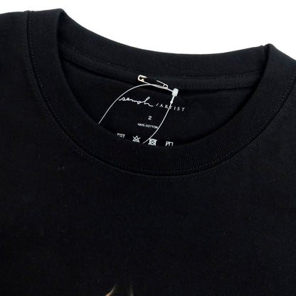 【中古】セモー semoh クルーネック プリント 半袖Ｔシャツ ブラック【 2 】【 状態ランクA 】【 メンズ 】