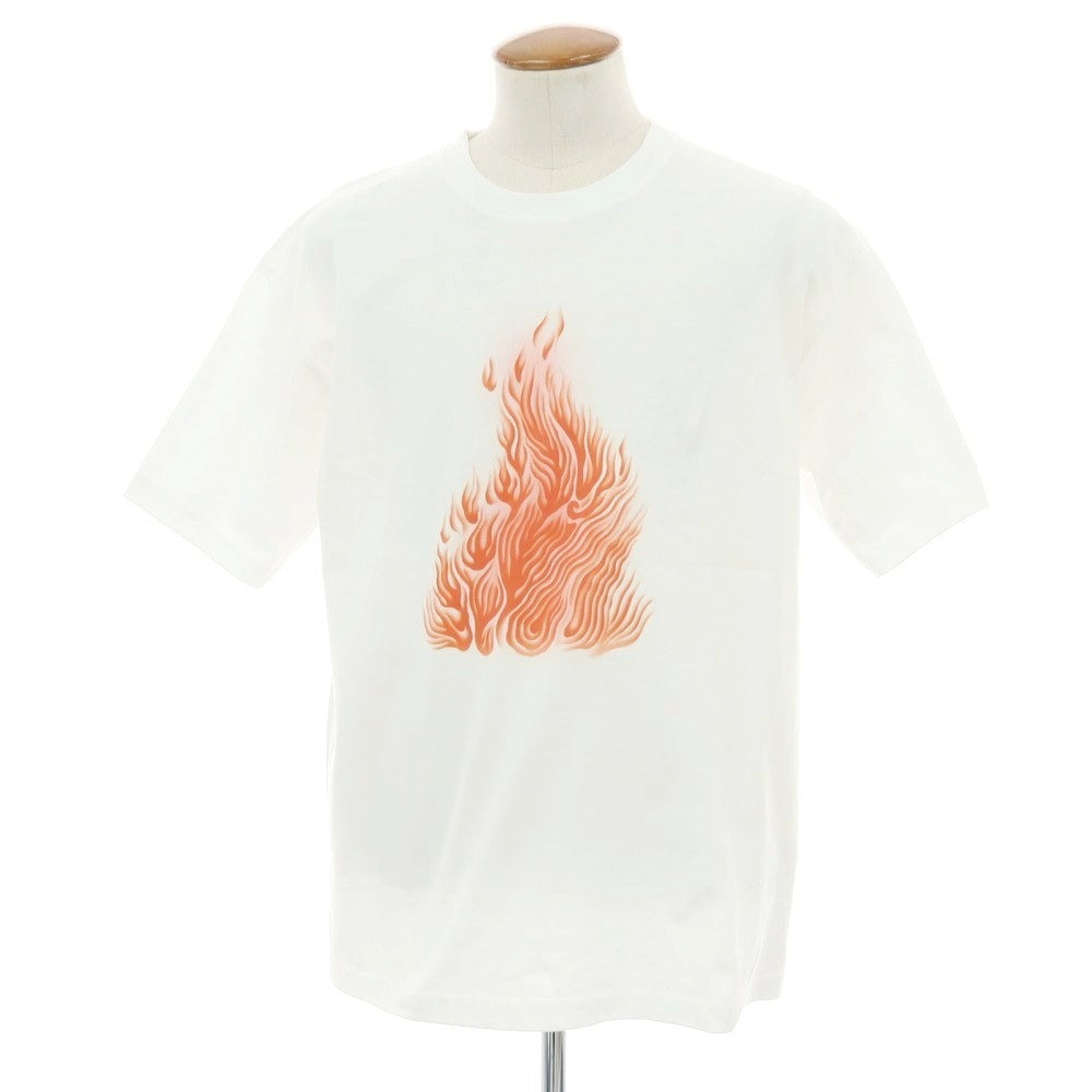 【中古】セモー semoh クルーネック プリント 半袖Ｔシャツ ホワイト【サイズ2】【 状態ランクA 】【 メンズ 】[EPD]