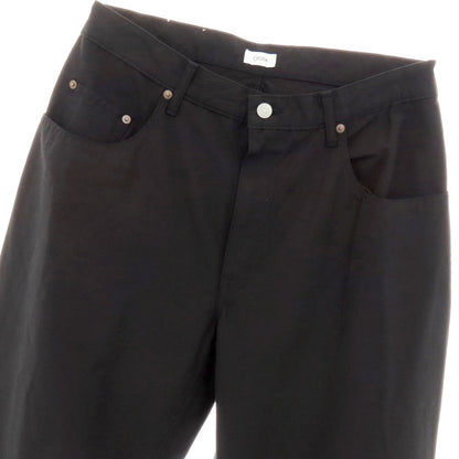 【中古】シオタ CIOTA コットン系 ワイド テーバード 5ポケットパンツ ブラック【 表記なし（L位） 】【 状態ランクA 】【 メンズ 】