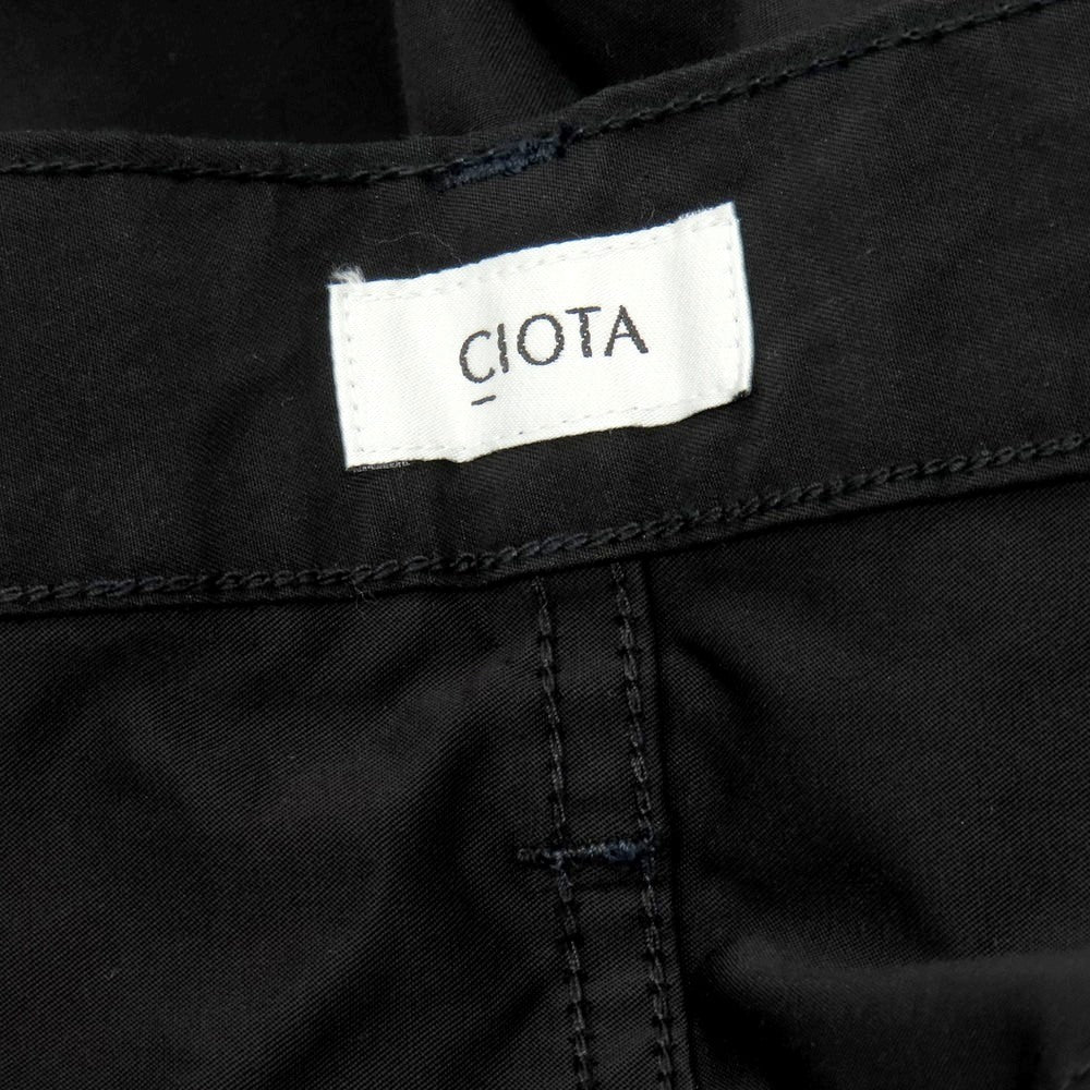 【中古】シオタ CIOTA コットン系 ワイド テーバード 5ポケットパンツ ブラック【 表記なし（L位） 】【 状態ランクA 】【 メンズ 】