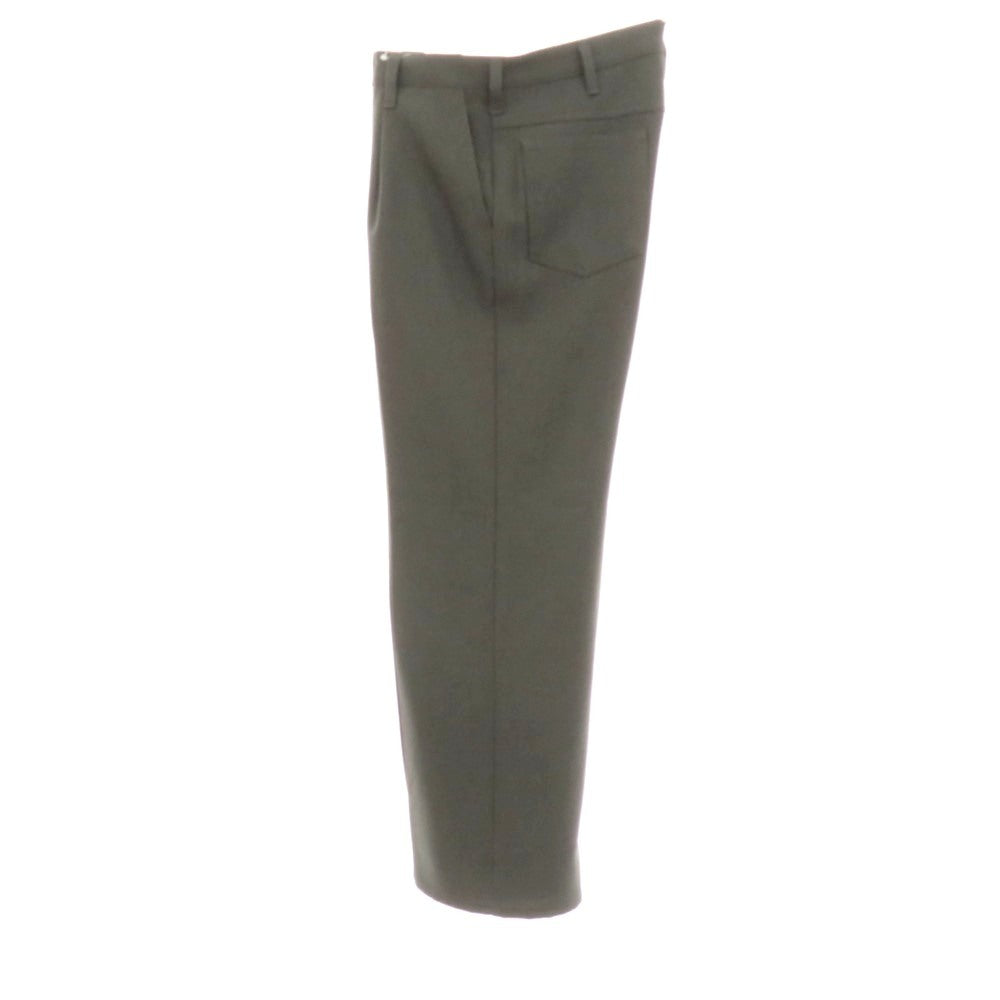 【中古】ラングラー Wrangler ポリエステル系 ワイドセミフレア カジュアルスラックスパンツ グリーングレー系【 表記なし（L位） 】【 状態ランクA 】【 メンズ 】