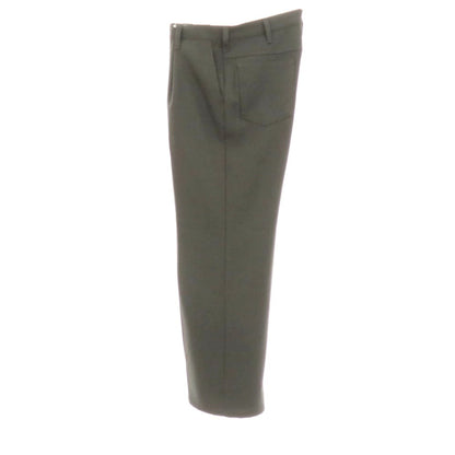 【中古】ラングラー Wrangler ポリエステル系 ワイドセミフレア カジュアルスラックスパンツ グリーングレー系【 表記なし（L位） 】【 状態ランクA 】【 メンズ 】