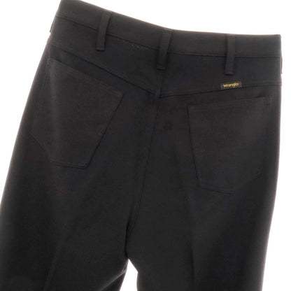 【中古】ラングラー Wrangler ポリエステル系 ワイドセミフレア カジュアルスラックスパンツ ブラック【 表記なし（L位） 】【 状態ランクA 】【 メンズ 】