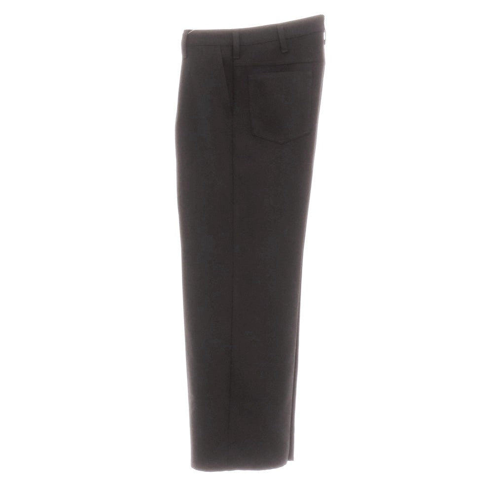 【中古】ラングラー Wrangler ポリエステル系 ワイドセミフレア カジュアルスラックスパンツ ブラック【 表記なし（L位） 】【 状態ランクA 】【 メンズ 】